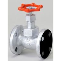 桑名金属工業 M150 FD マレブルジスク入玉形弁【フランジ・強化PTFE・内ネジUB】 25A M150FD 1個（直送品）