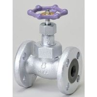 桑名金属工業 M16K FG マレブル玉形弁【フランジ・内ネジUB】 25A M16KFG 1個（直送品）