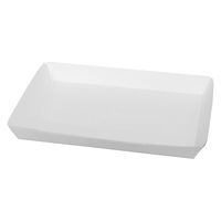 ノーブランド 食品用 紙トレー 耐油耐水 白 300枚セット 間口283×190mm FT36-0300-AS 1セット(300枚入)（直送品）