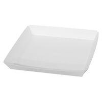 ノーブランド 食品用 紙トレー 耐油耐水 白 400枚セット 間口212×185mm FT35-0400-AS 1セット(400枚入)（直送品）