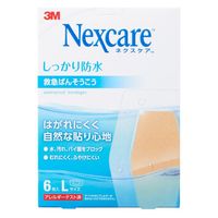 【アウトレット】【Goエシカル】ネクスケア しっかり防水 救急ばんそうこう Lサイズ 6枚入 1箱 スリーエムジャパン
