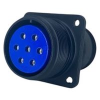 第一電子工業 MS非防水丸形 ウォールレセプタクル ハンダ付け結線用コネクタ メス 7芯 D/MS3100A20-15S 1個（直送品）