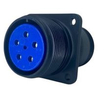 第一電子工業 MS非防水丸形 ウォールレセプタクル ハンダ付け結線用コネクタ メス 6芯 D/MS3100A20-17S 1個（直送品）