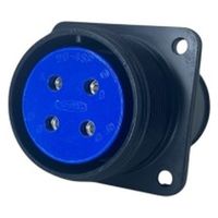 第一電子工業 MS非防水丸形 ウォールレセプタクル ハンダ付け結線用コネクタ メス 4芯 D/MS3100A20-4S 1個（直送品）