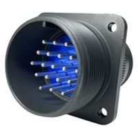 第一電子工業 MS非防水丸形 ウォールレセプタクル ハンダ付け結線用コネクタ オス 19芯 D/MS3100A22-14P 1個（直送品）