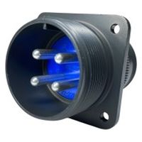 第一電子工業 MS非防水丸形 ウォールレセプタクル ハンダ付け結線用コネクタ オス 4芯 D/MS3100A22-22P 1個（直送品）