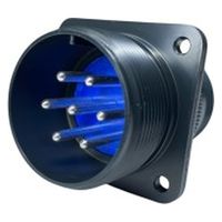 第一電子工業 MS非防水丸形 ウォールレセプタクル ハンダ付け結線用コネクタ オス 7芯 D/MS3100A22-28P 1個（直送品）