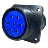 第一電子工業 MS非防水丸形 ウォールレセプタクル ハンダ付け結線用コネクタ メス 7芯 D/MS3100A22-28S 1個（直送品）