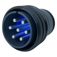 第一電子工業 MS非防水丸形 ストレートプラグ ハンダ付け結線用コネクタ オス 7芯 D/MS3106A24-10P 1個（直送品）