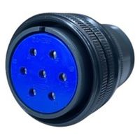 第一電子工業 MS非防水丸形 ストレートプラグ ハンダ付け結線用コネクタ メス 7芯 D/MS3106A24-2S 1個（直送品）