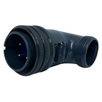 第一電子工業 MS非防水丸形 ライトアングルプラグ(分割シェル) ハンダ付け結線用コネクタ オス 4芯 D/MS3108B22-10P 1個（直送品）