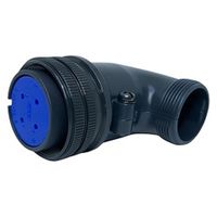 第一電子工業 MS非防水丸形 ライトアングルプラグ(分割シェル) ハンダ付け結線用コネクタ メス 4芯 D/MS3108B22-10S 1個（直送品）