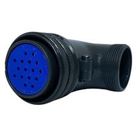 第一電子工業 MS非防水丸形 ライトアングルプラグ(分割シェル) ハンダ付け結線用コネクタ メス 16芯 D/MS3108B24-5S 1個（直送品）