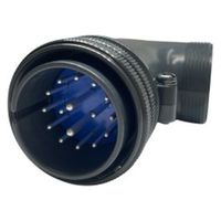 第一電子工業 MS非防水丸形 ライトアングルプラグ(分割シェル) ハンダ付け結線用コネクタ オス 16芯 D/MS3108B24-7P 1個（直送品）