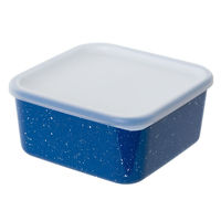ナカジマ 保存容器 450ml Diner スクエアストッカー XS ブルー 405093 1個（直送品）