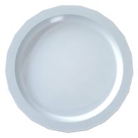 ナカジマ プレート 24cm L MUDDY プラスチック ホワイト 409323 1個（直送品）