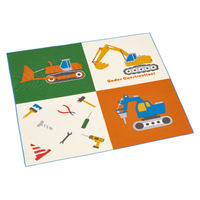 スケーター ランチクロス 43×43cm キャラクター はたらくクルマ 432663 1個（直送品）