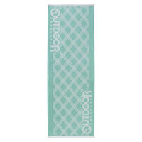ナストーコーポレーション フェイスタオル ロング アウトドア OUTDOOR 31×90cm ラインチェック グリーン 436584 1個（直送品）