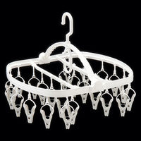 洗濯物が取り込みやすい角ハンガー　24ピンチ １個