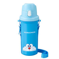 オーエスケー 水筒 600ml ワンタッチ 直飲み ドラえもん 肩紐 抗菌 416737 1個（直送品）