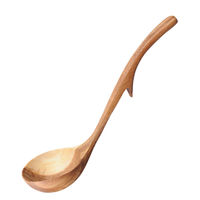 若兆 お玉 中 木製 ストッパー付き 455875 1個（直送品）