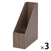YAMAZEN ؖڒ t@C{bNX  A4 ^e t [100mm NPF-1031(BR) 1Zbg(1×3)