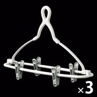 ズボンハンガー　2個組 １セット（2個組×３パック）