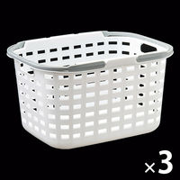 ランドリーバスケット　Mサイズ １セット（３個）