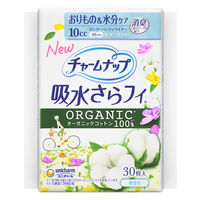 ユニ・チャーム チャームナップ 吸水さらフィ オーガニックコットンロングPL 1パック（30枚入）