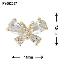 SONAIL ドロップ・クリスタルパピヨン ゴールド FY002057 146633 1個（直送品）