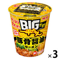 ＢＩＧだぜ！一平ちゃん 背脂醤油ラーメン 93g 1セット（1個×3） 明星食品