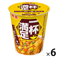 一杯満足 スパイシーカレー味ヌードル 63g 1セット（1個×6） 明星食品