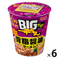 ＢＩＧだぜ！一平ちゃん 背脂醤油ラーメン 93g 1セット（1個×6） 明星食品