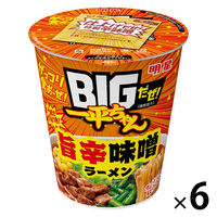 ＢＩＧだぜ！一平ちゃん 旨辛味噌ラーメン 99g 1セット（1個×6） 明星食品