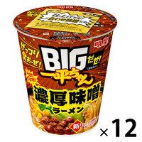 ＢＩＧだぜ！一平ちゃん 旨辛味噌ラーメン 99g 1セット（1個×12） 明星食品