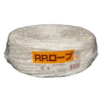 ローヤル化成 ビニール紐 PPロープ綾巻 5mmφx100m巻 1袋（直送品）