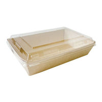 高津紙器 弁当容器 NB KT-165-中-クラフト 00000-0027 1ケース(1000個(50個×20))（直送品）