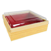 高津紙器 弁当容器 NB KC-128-小-木目 00000-0031 1ケース(50個)（直送品）