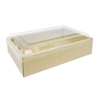 高津紙器 弁当容器 NB KC-165-中-クラフト 00000-0036 1ケース(50個)（直送品）