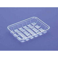デンカポリマー 透明トレー TQ-100N 00066828 1ケース(2400個(100個×24))（直送品）