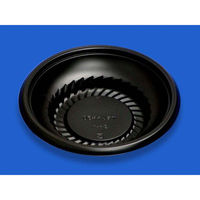 デンカポリマー どんぶり容器 趣き丼50本体黒 00408992 1ケース(600個(50個×12))（直送品）