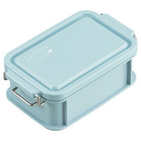 弁当容器 EARTHY コンテナランチボックス(仕切付) CNT-450 ミントグリーン 00417180 1ケース(30個(5個×6))（直送品）