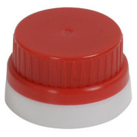 シービープラス R-Qtcap(菱穴) M赤/白 00431565 1ケース(200個)（直送品）