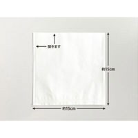 バーガー袋 純白ロール 150角 00432286 1ケース(4000個(200個×20))（直送品）