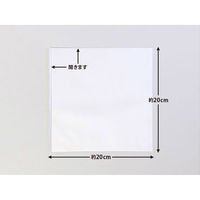 バーガー袋 純白ロール 200角 00432293 1ケース(4000個(200個×20))（直送品）