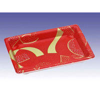 デンカポリマー 寿司容器 寿司盛R10本体小紋(赤) 00486820 1ケース(1200個(50個×24))（直送品）