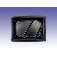 デンカポリマー 軽食容器 D’sカフェP23-16S-B ブラック 00499141 1ケース(600個(50個×12))（直送品）