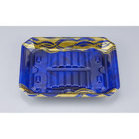 シーピー化成 鮮魚トレー 匠筏25-19-26A 静波紺 005251961A860 1ケース(600個(50個×12))（直送品）