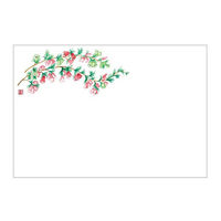 カミイソ産商 テーブルマット 尺3寸 No.469 エリカ(クリスマスパレード) 00533471 1袋(100個)（直送品）