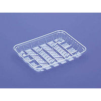 デンカポリマー 透明トレー TQ-111N 00538392 1ケース(3000個(100個×30))（直送品）